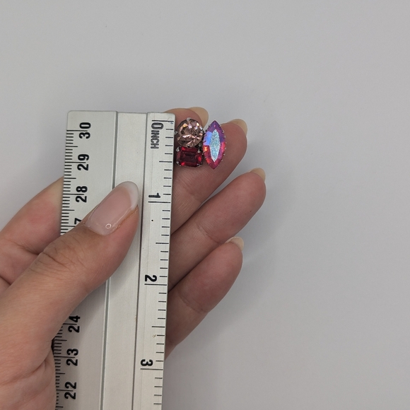 Vintage 80s earrings - Picture 7 of 9